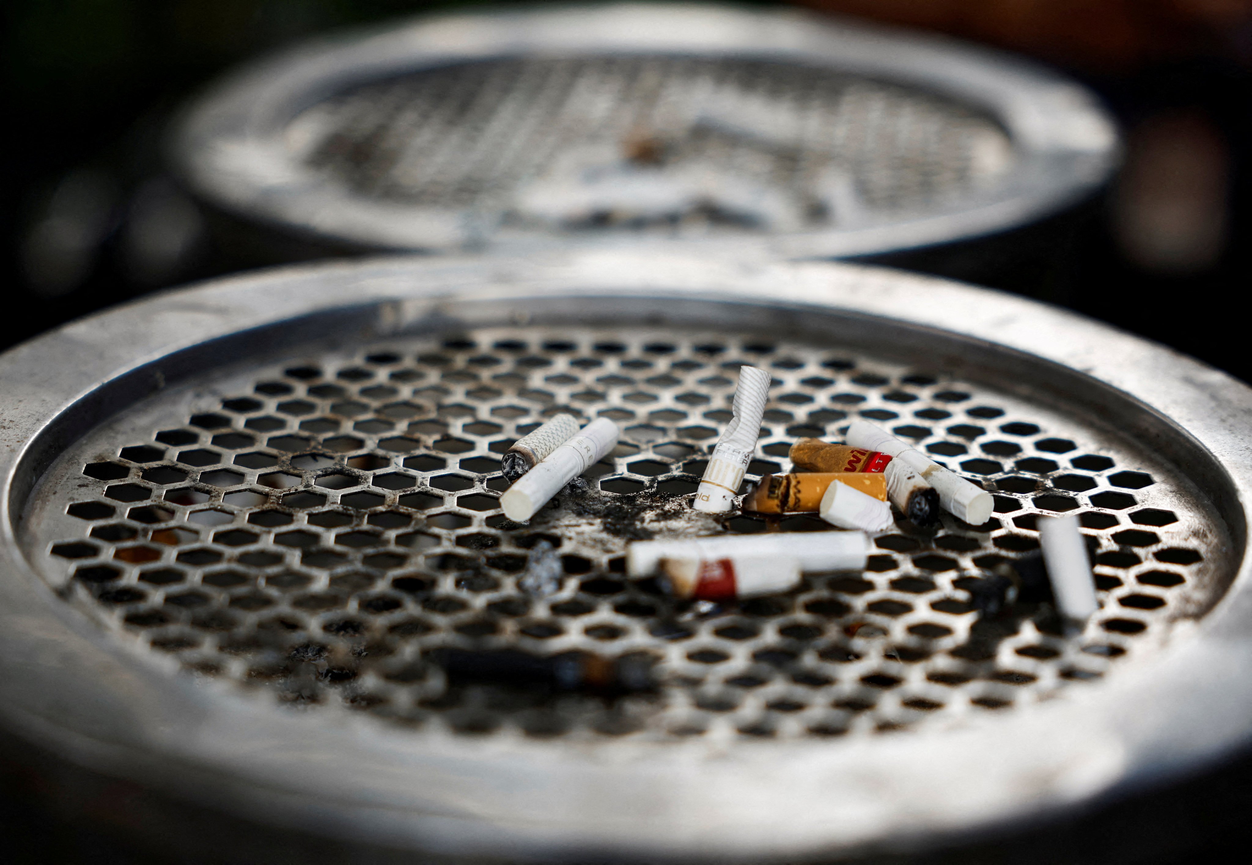 Cigarette butts are seen on the ashtray in Jakarta, Indonesia. Photo: Reuters