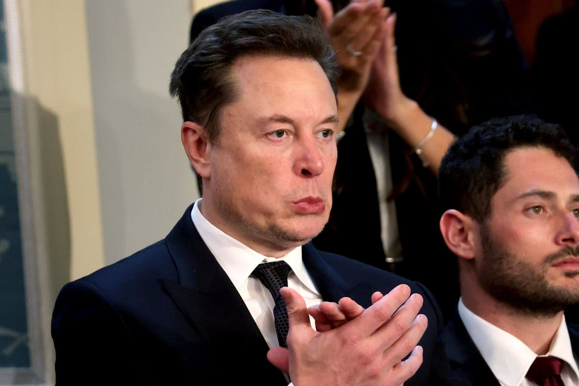 Elon Musk, chief executive of Tesla, at the US Capitol on July 24, 2024. Photo: Bloomberg